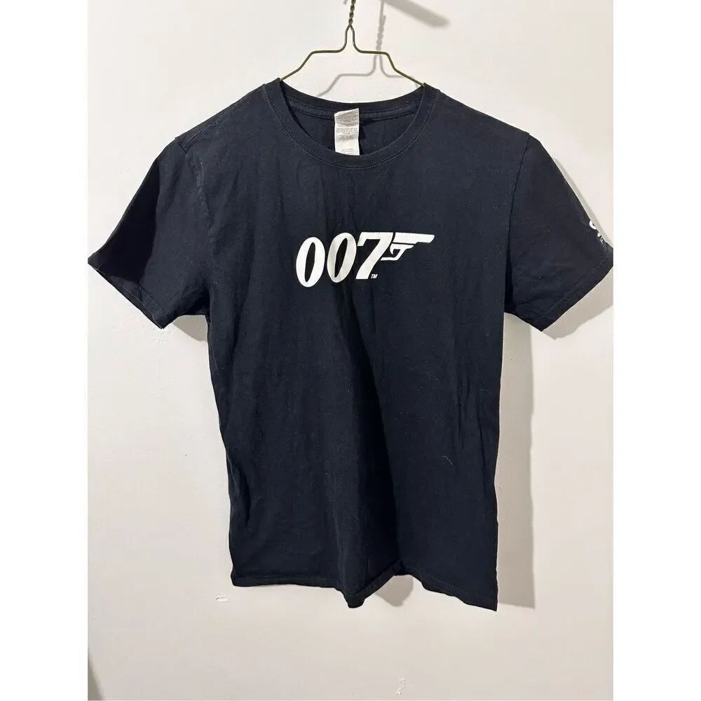 007 James Bond Scientific Games Shirt Sz M Black